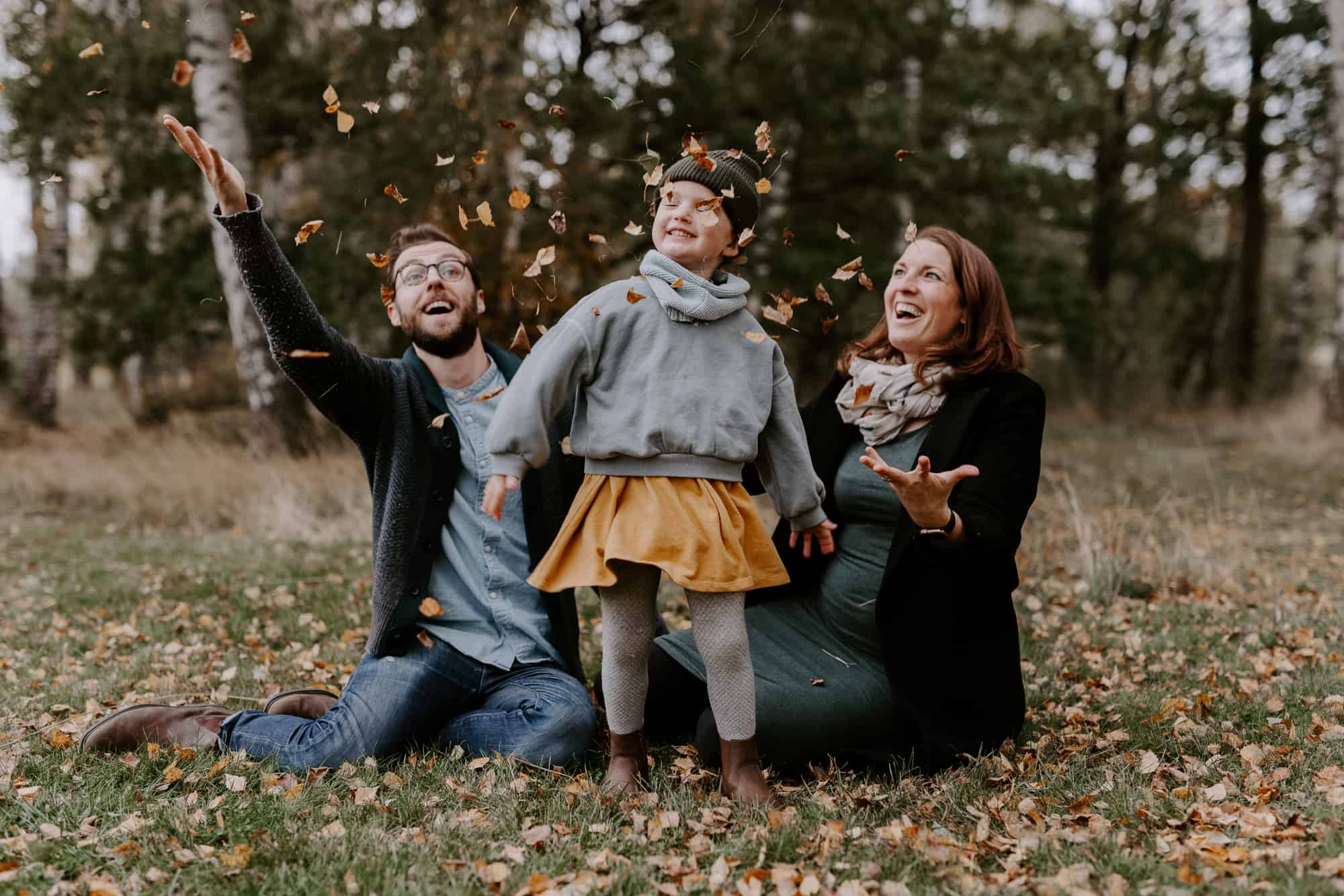 familjefotografering höst